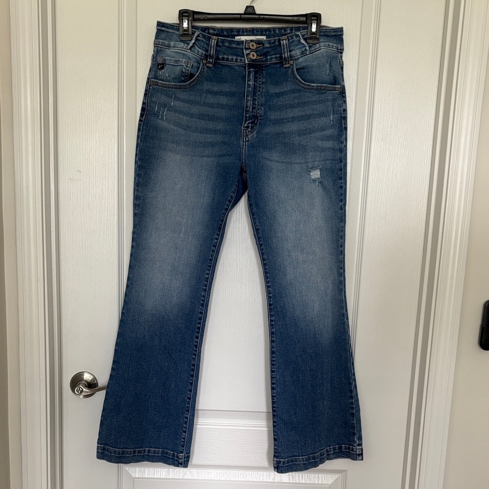 KanCan Mid-Blue Flare Jeans